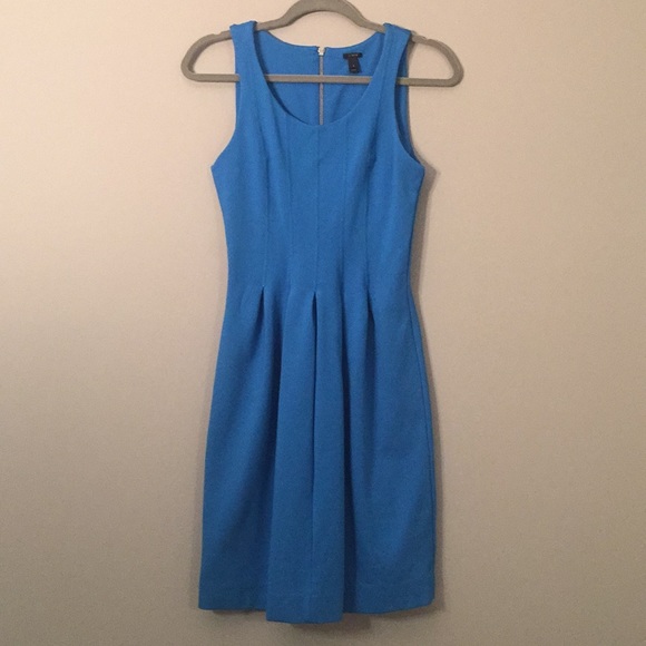 Gorgeous Pleated J.Crew Blue Dress Size 0 - Picture 3 of 5